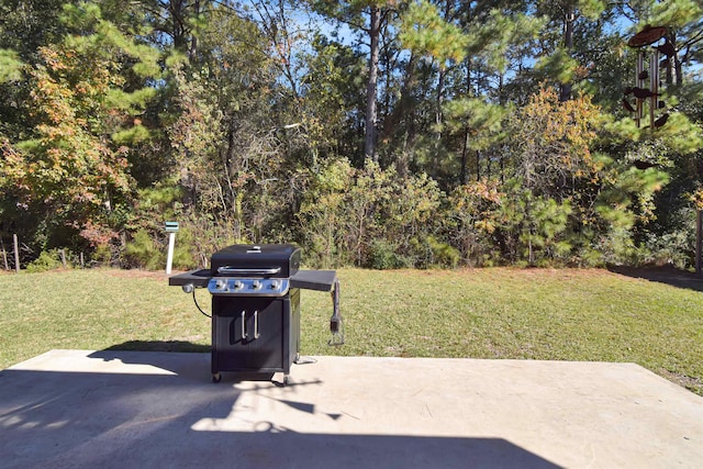 view of patio with grilling area