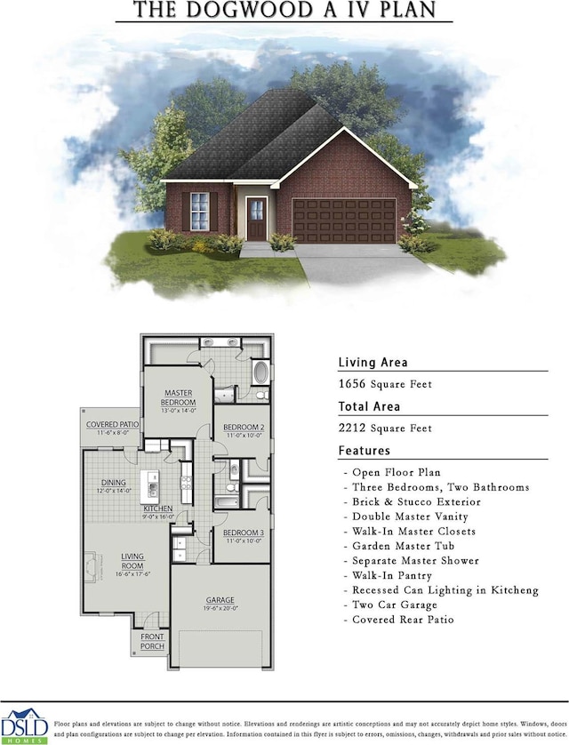 1585 Little Cypress Loop, Orange, TX 77632 - view of floor plan / room layout