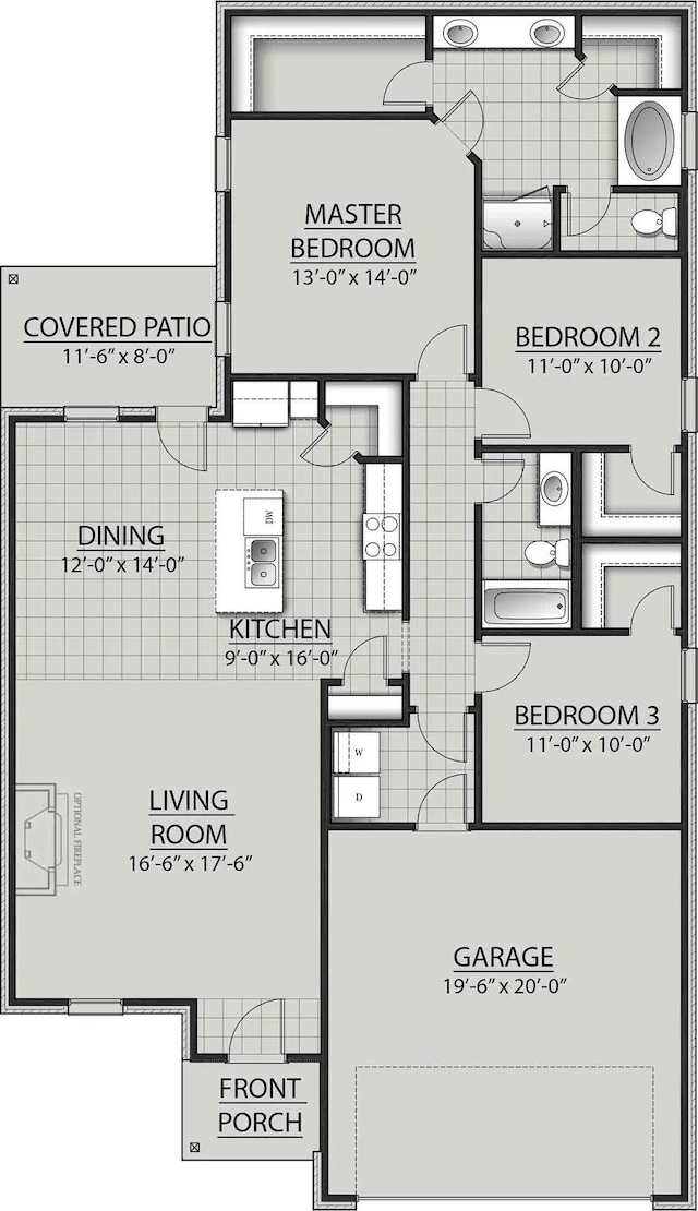 1585 Little Cypress Loop, Orange, TX 77632 - view of room layout