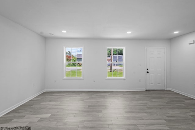 4247 Lansing Ave, Port Arthur, TX 77642 - empty room featuring wood finished floors and recessed lighting