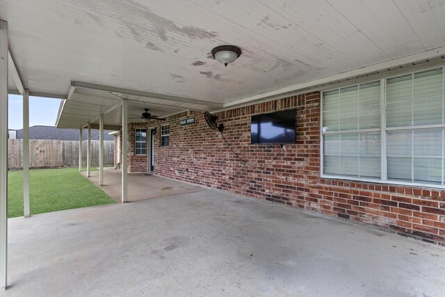 7669 Boardwalk, Lumberton, TX 77657 - view of patio / terrace with a ceiling fan