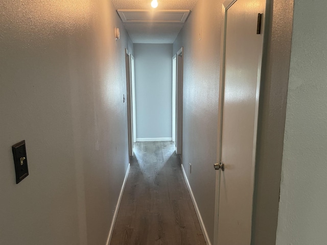 775 Todd St, Beaumont, TX 77707 - hall featuring attic access and dark wood-style floors