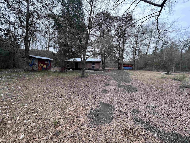 view of yard featuring driveway