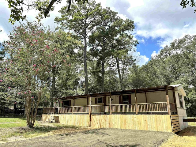 view of horse barn