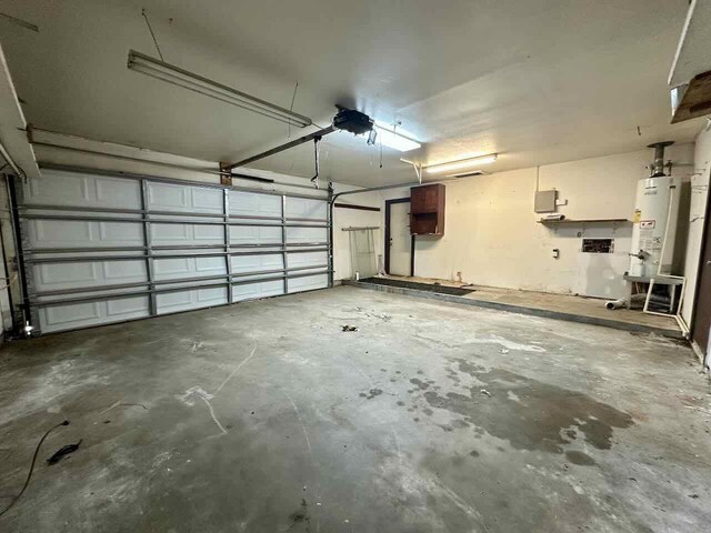 4220 Flamingo Ln, Beaumont, TX 77705 - garage with water heater and a garage door opener