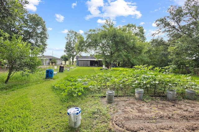 2850 S Major Dr, Beaumont, TX 77707 - view of green lawn with a garden