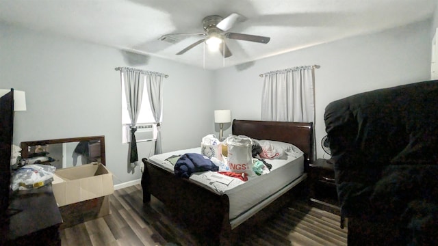 255 Smelker St, Beaumont, TX 77707 - bedroom with wood finished floors and ceiling fan
