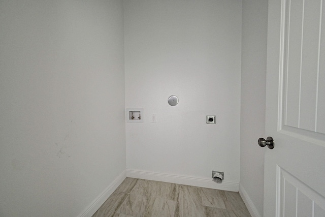 laundry room with hookup for an electric dryer and washer hookup