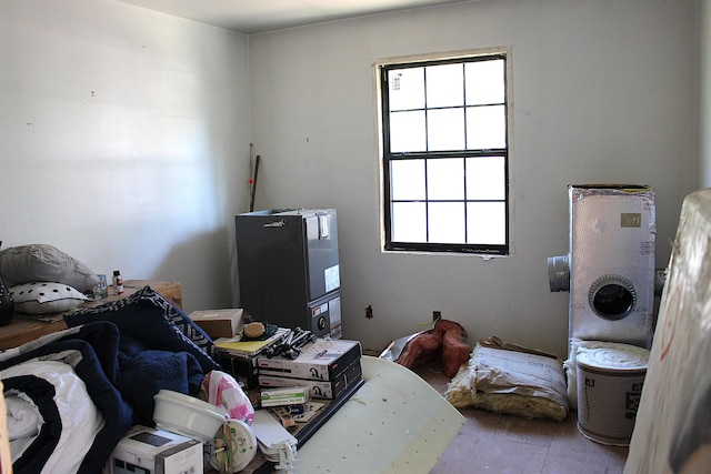 bedroom with multiple windows