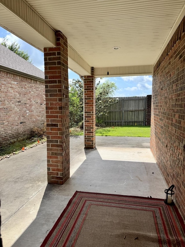 6400 Chasse Gdns, Little Cypress, TX 77632 - view of patio with fence