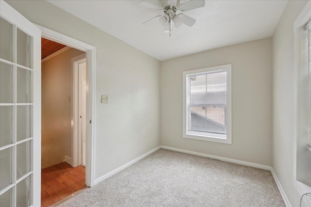 2218 Ashley St, Beaumont, TX 77701 - unfurnished room featuring carpet floors and ceiling fan