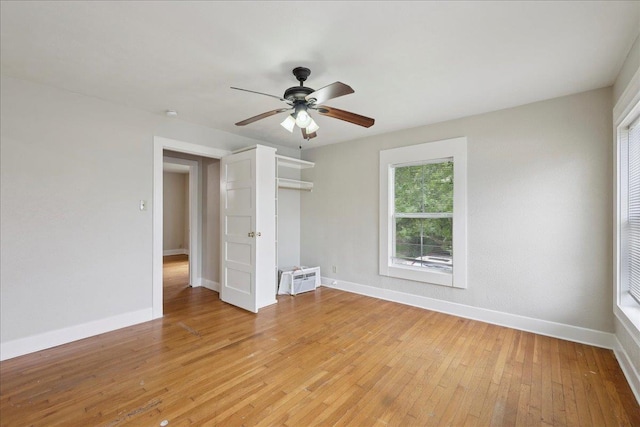 2218 Ashley St, Beaumont, TX 77701 - spare room featuring ceiling fan and light wood-type flooring