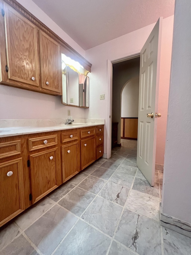 bathroom featuring vanity