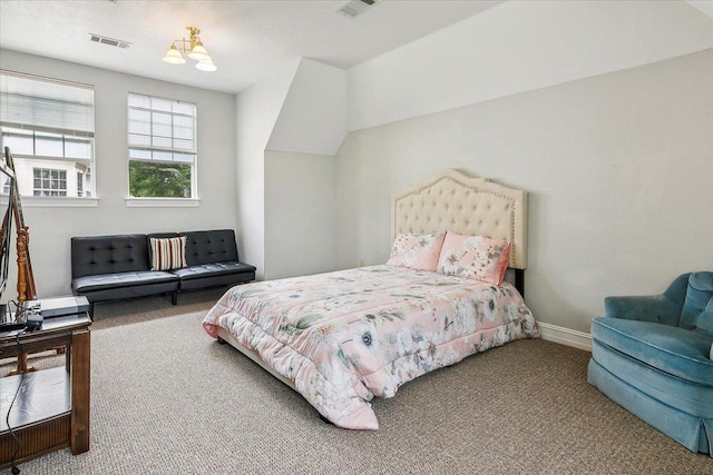 bedroom featuring carpet floors