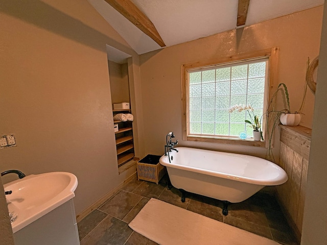 330 Hillcrest Dr, Lumberton, TX 77659 - bathroom with a freestanding bath and vanity