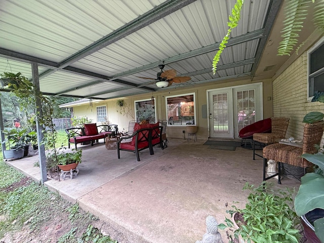 330 Hillcrest Dr, Lumberton, TX 77659 - view of patio / terrace with ceiling fan