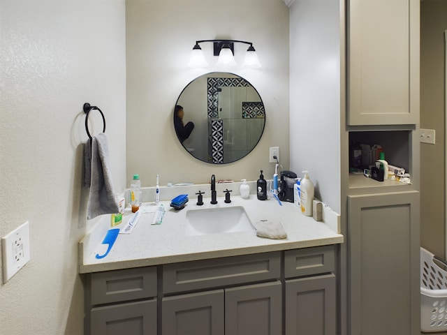 bathroom featuring vanity