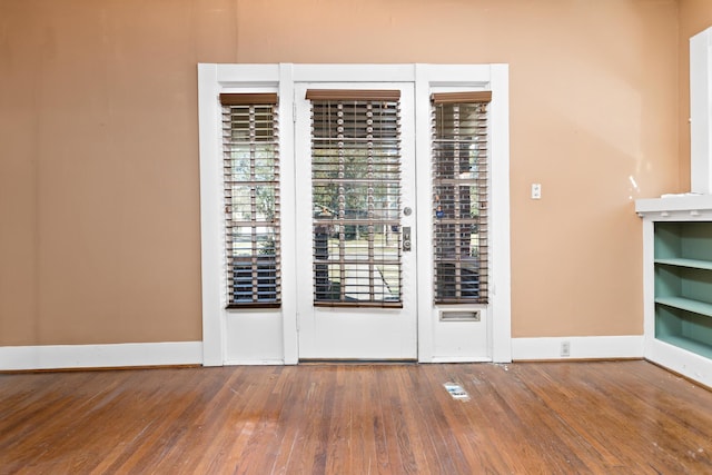 interior space featuring hardwood / wood-style flooring