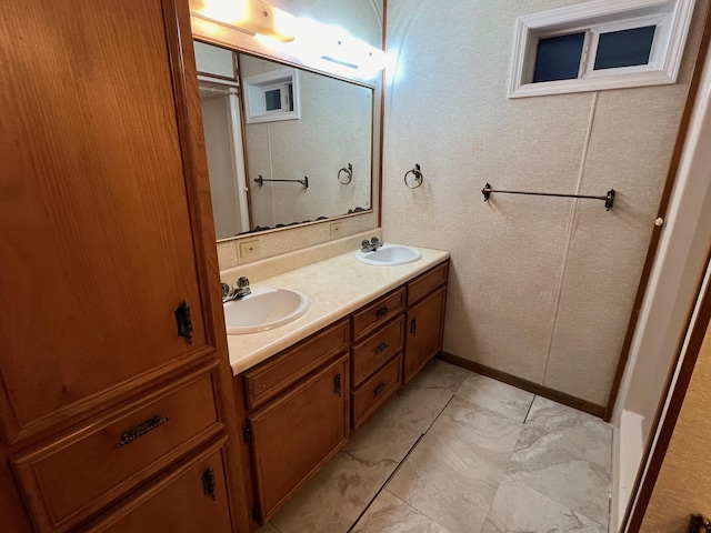 bathroom featuring vanity