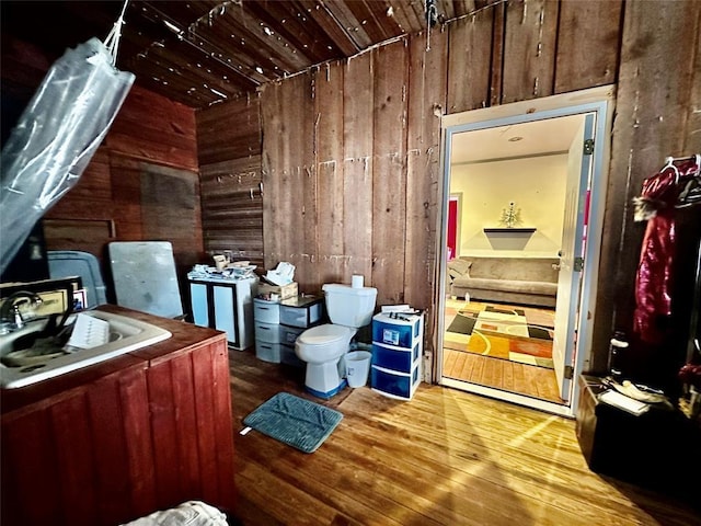 interior space featuring sink