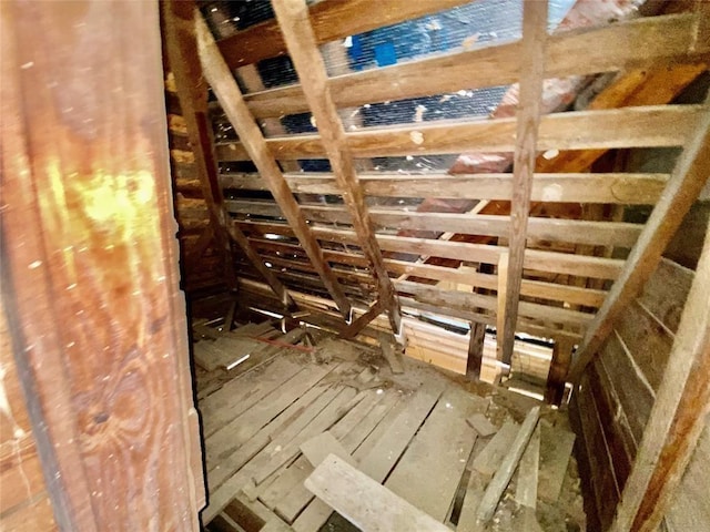 view of attic