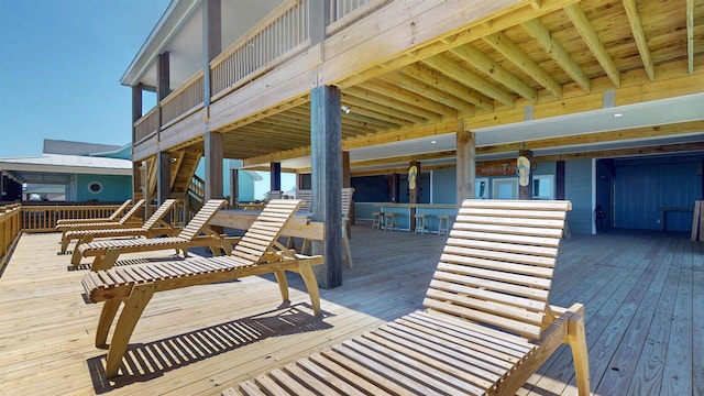 335 Atkinson, Crystal Beach, TX 77650 - view of wooden deck