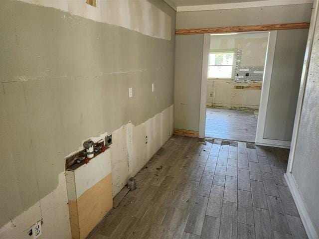 interior space featuring hardwood / wood-style floors