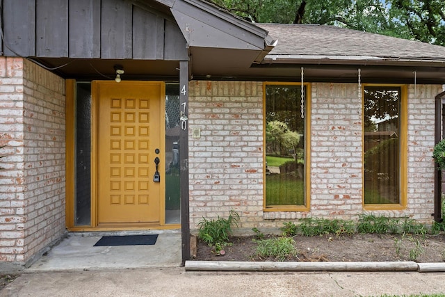 470 Junker Rd, Beaumont, TX 77707 - entrance to property with brick siding and roof with shingles