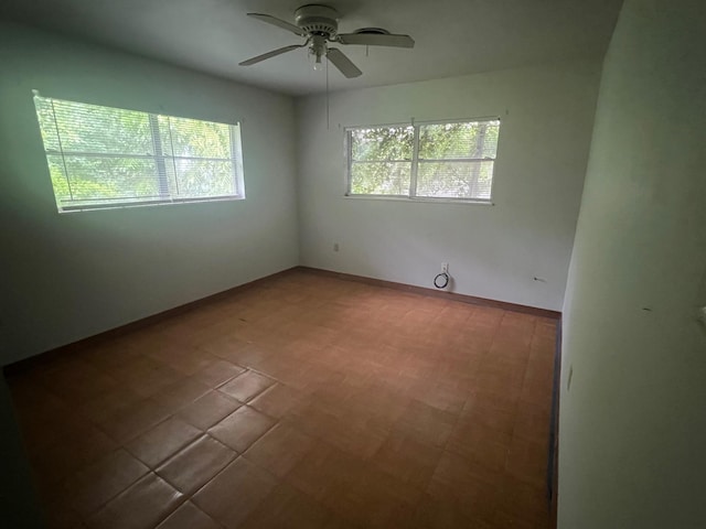 3848 Wentworth Ave, Port Arthur, TX 77642 - spare room with ceiling fan