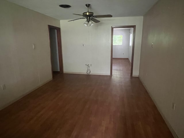 3848 Wentworth Ave, Port Arthur, TX 77642 - unfurnished room with wood finished floors and ceiling fan