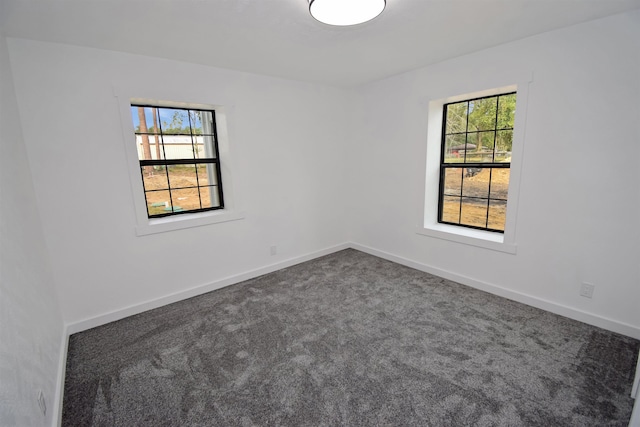 view of carpeted empty room