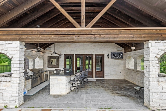 27076 Interstate 10, Winnie, TX 77665 - view of patio / terrace with a ceiling fan