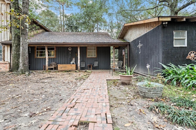 exterior space with covered porch