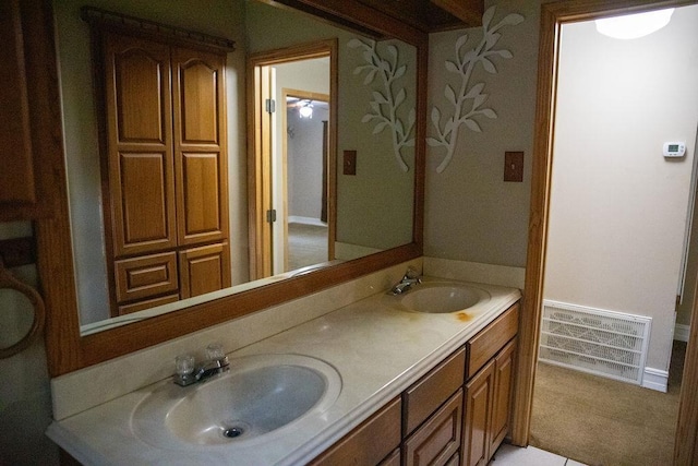 bathroom with vanity