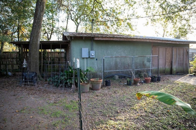 view of outdoor structure