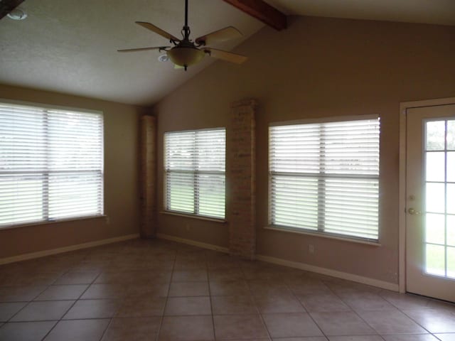 175 Isom St, Lumberton, TX 77657 - empty room with a ceiling fan and light tile patterned flooring