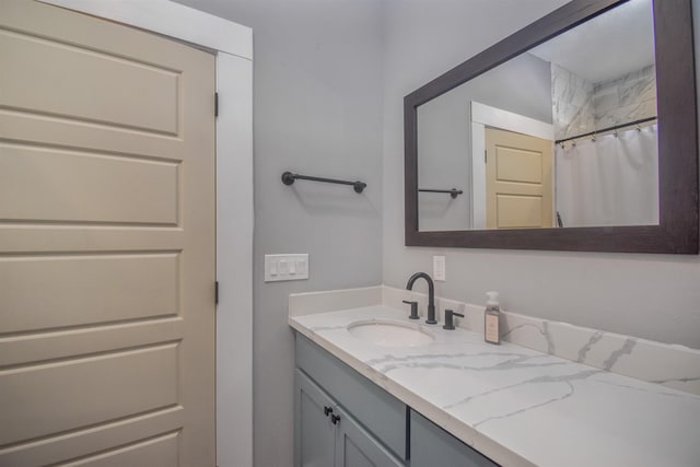 2000 Aggie Dr, Beaumont, TX 77713 - bathroom with vanity and a shower with curtain