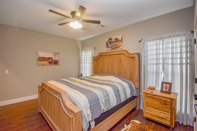 2000 Aggie Dr, Beaumont, TX 77713 - bedroom featuring wood finished floors and a ceiling fan
