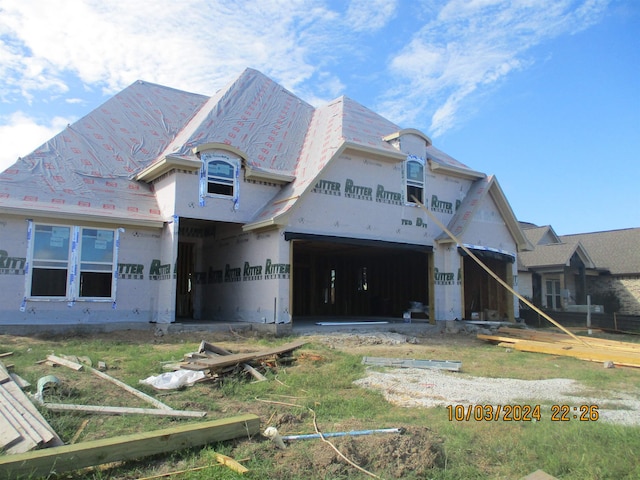 view of property under construction