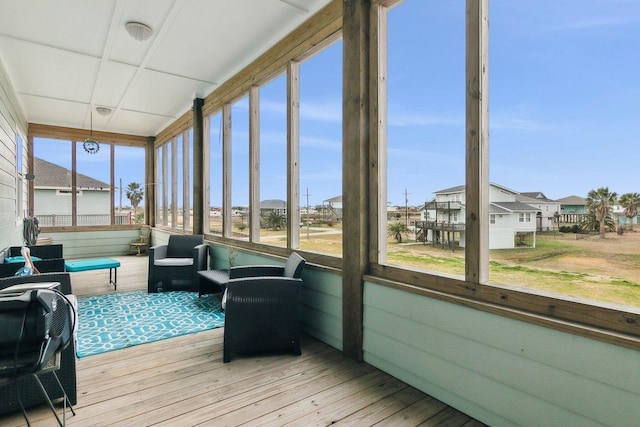 view of sunroom