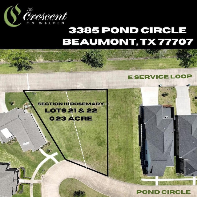 3385 Pond Cir, Beaumont TX, 77707 land for sale