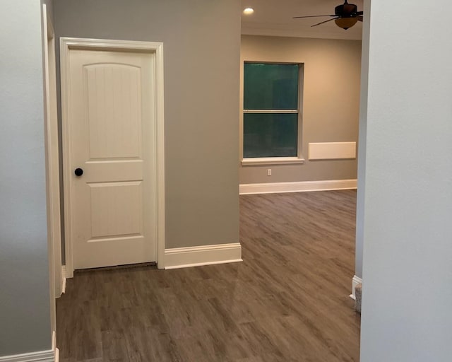 575 Hartman, Silsbee, TX 77656 - hallway featuring wood finished floors and recessed lighting