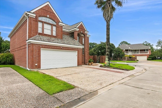 front of property featuring a garage