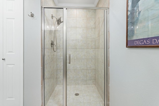 935 Nichols Dr, Beaumont, TX 77706 - full bathroom with a shower stall and crown molding