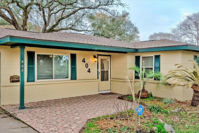 view of ranch-style home