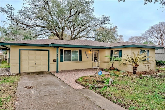 ranch-style house with a garage