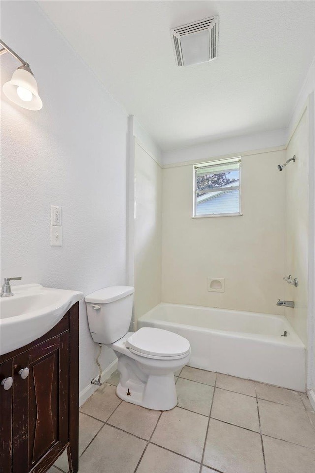 1336 Beagle Rd, Orange, TX 77632 - full bath with tile patterned floors, vanity, and shower / washtub combination