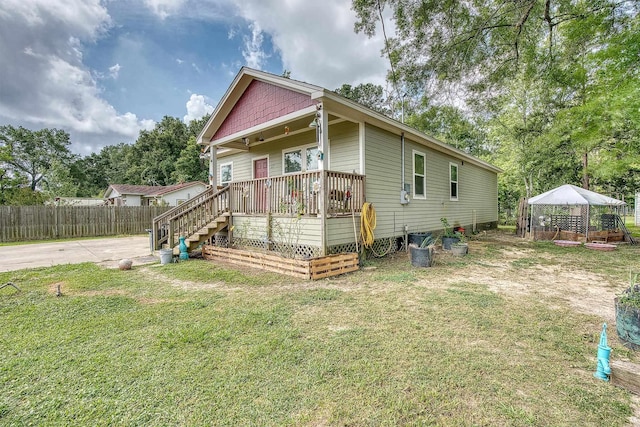 227 County Road 852, Buna, TX 77612 - view of front of house with a gazebo