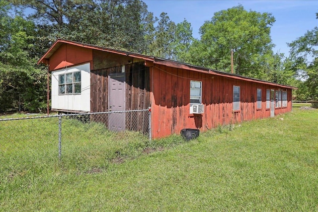 view of horse barn featuring cooling unit