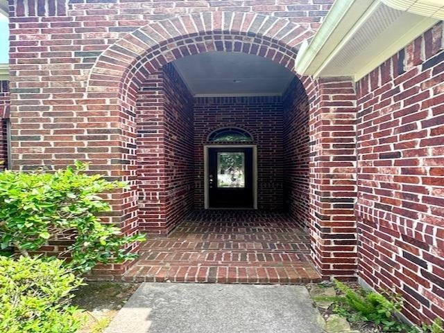 9265 N Sage, Beaumont, TX 77713 - view of exterior entry with brick siding